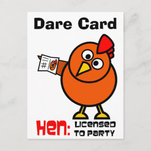 Party Hen-diskkort Vykort