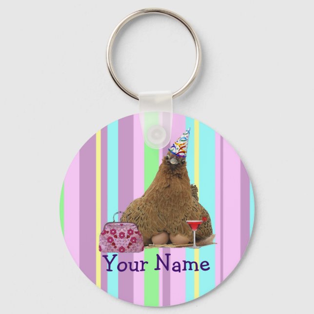 Party Hen Keychain Nyckelring (Framsida)