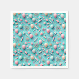 Party i Blue Pappersservett