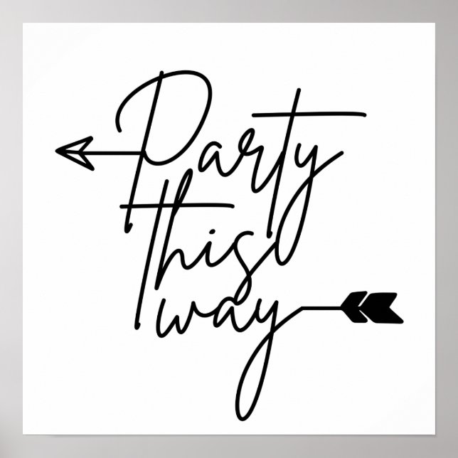 Party i denna riktning poster (Framsidan)