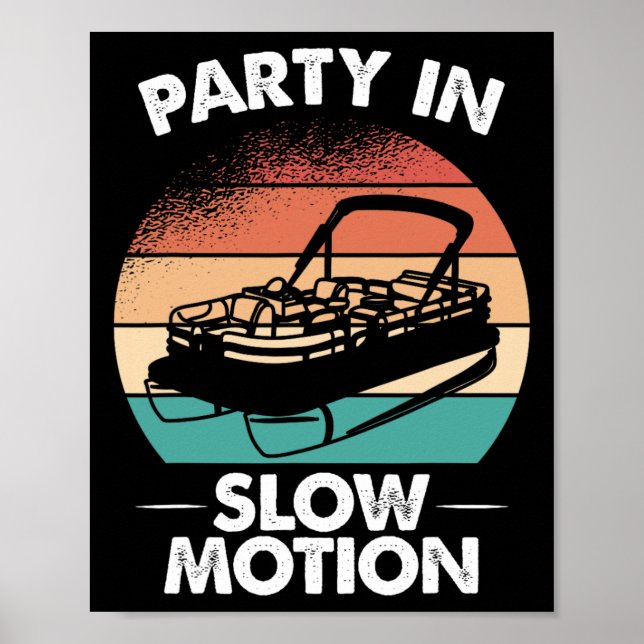 Party i det långsamma solnedgången i Rörelse Ponto Poster (Framsidan)