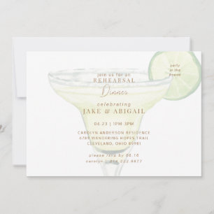 Party i huset Margarita Rehearsal Dinner Inbjudningar