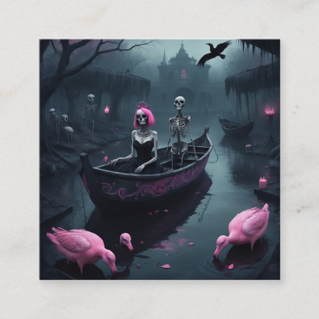 Party i Kungariket Wicked är en guide genom Fyrkantigt Visitkort (Framsida)