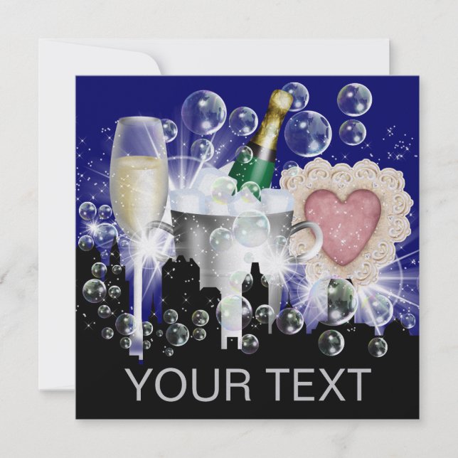 Party i Stil Bright Ljus efter ändring - SRF Inbjudningar (Framsida)