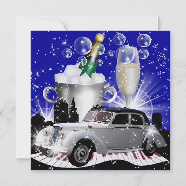 Party i Stil Bright Ljus - SRF Inbjudningar (Framsida)