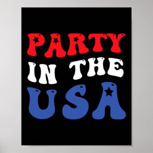 party i USA den 4 juli Independence day Poster