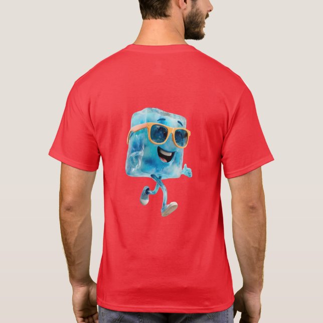 Party Ice Cube Illustration T Shirt (Baksida)
