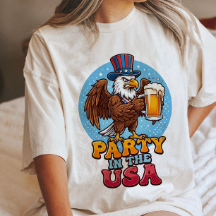 Party In The Usa Patriotisk Örn Öl T Shirt