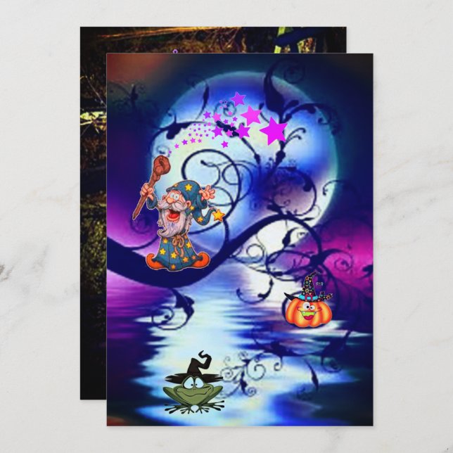 Party inbjudan (Fram/baksida)