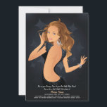 Party-inbjudan till flickor inbjudningar<br><div class="desc">När det är dags för en tjej att gå ut, kommer det här "lilla numret" att få party att gå. Den har en vacker tjej med sin bästa svarta klänning. Kortet är enkelt att anpassa med text, teckensnitt, teckensnitt färg och val av sex pappra typer. Inte exakt vad du är...</div>