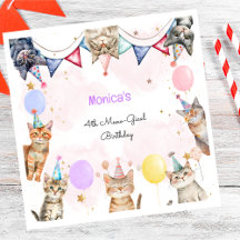 Party katter meow-gical barns födelsedag