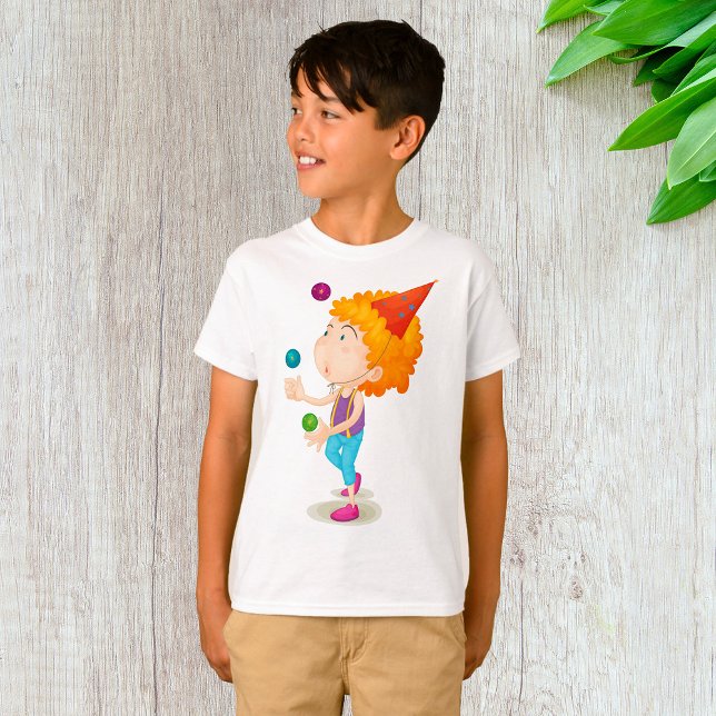 Party Kid Juggling Colorful Bollar T Shirt (Skapare uppladdad)