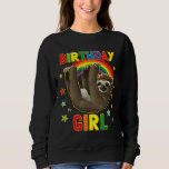 Party Kids Idea Sloth B Day Birthday T Shirt<br><div class="desc">Flickans födelsedag B-dagen Party Kids Idea Sloth.</div>