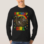 Party Kids Idea Sloth B Day Birthday T Shirt<br><div class="desc">Flickans födelsedag B-dagen Party Kids Idea Sloth.</div>