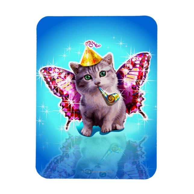 Party Kitten Magnet (Vertikal)