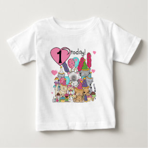 Party Kittens 1:a födelsedag Tshirts och gåvor