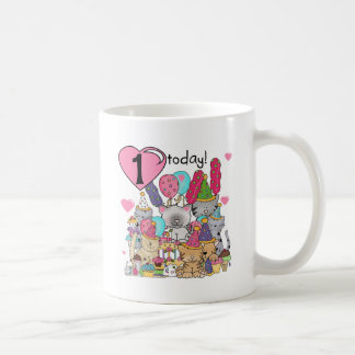 Party Kittens 1:a födelsedag Tshirts och gåvor Kaffemugg