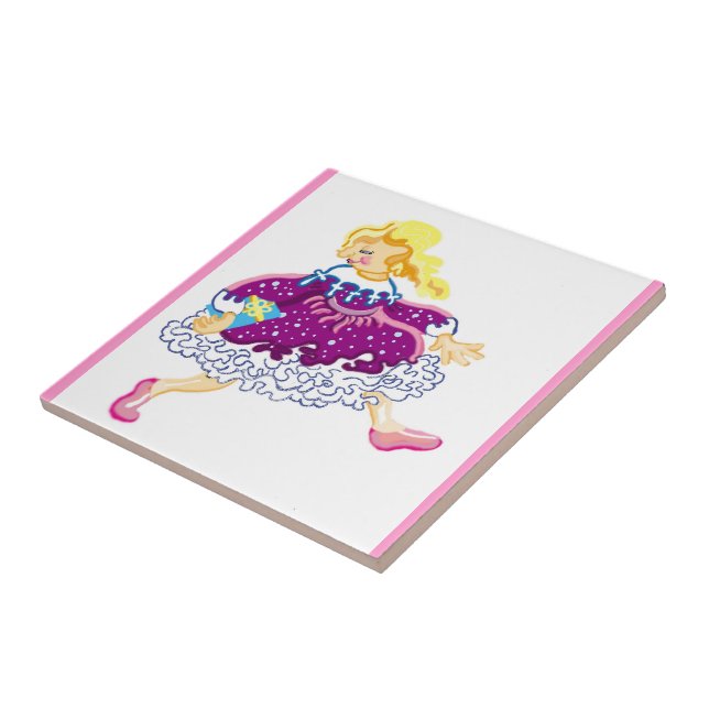 Party-klänning Kakelplatta (Sidan)