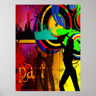 Party Klubb Scene Dancers Poster