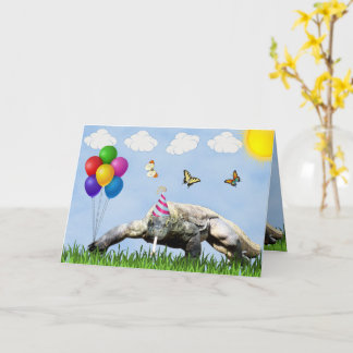 Party Komodo Dragon Grattis på födelsedagen-kort Kort