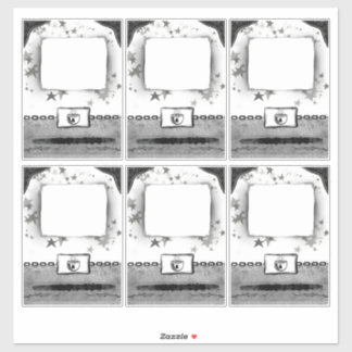 Party-kort för planerare eller anpassade namn klistermärken