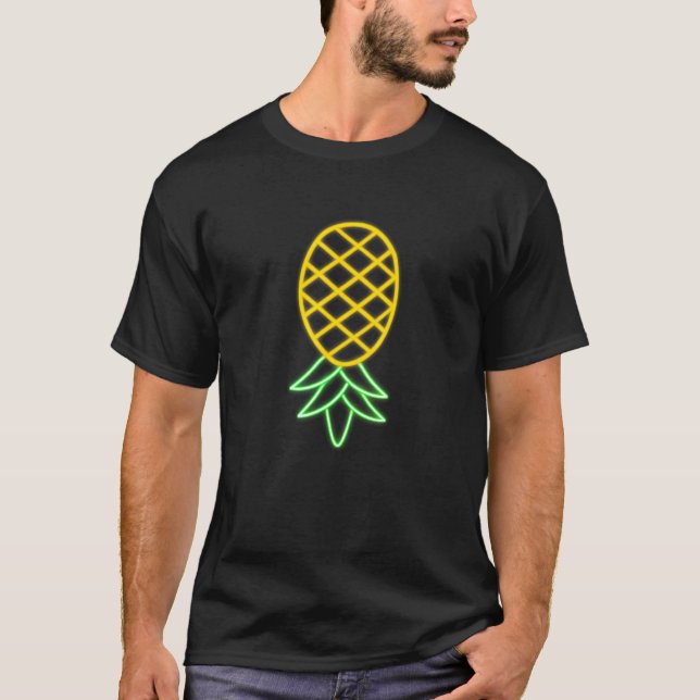 Party-läge upp och ned Pineapple Swinger Vanilla S T Shirt (Framsida)