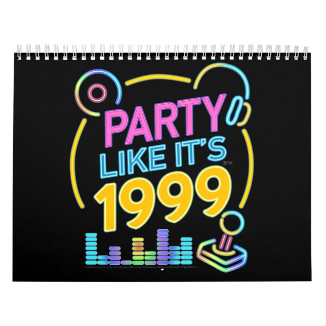 Party Like It’s 1999®™ – Neon Soundtrack  Kalender (Omslag)