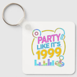 Party Like It’s 1999®™ – Neon Soundtrack  Nyckelring