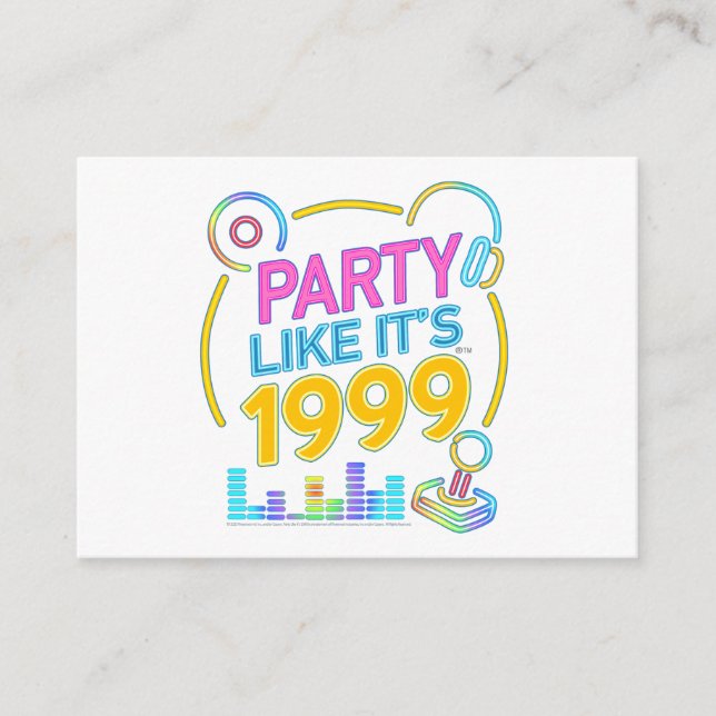 Party Like It’s 1999®™ – Neon Soundtrack  Tilläggskort (Framsida)