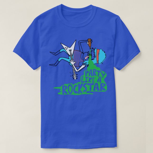 PARTY LIKE ROCKSTAR T SHIRT (Design framsida)