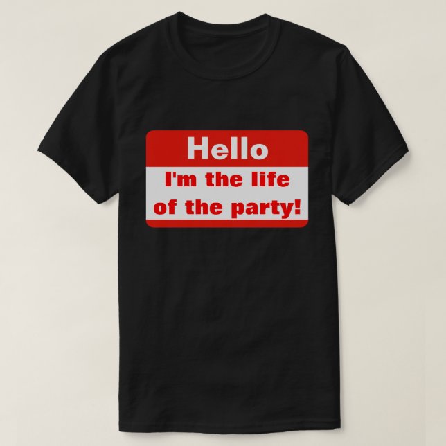 Party liv tee shirt (Design framsida)