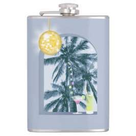 Party Ljus Cocktails Disco Boll Handflatan på Blue Fickplunta