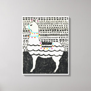 Party Llama Canvastryck