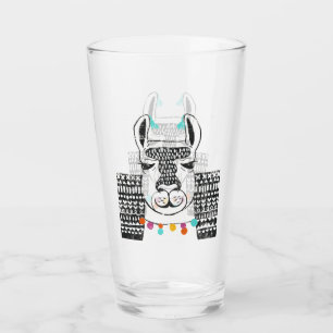 Party Llama - Porträtt Glaskopp