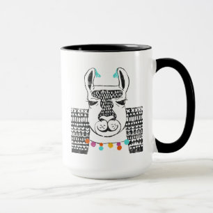 Party Llama - Porträtt Mugg