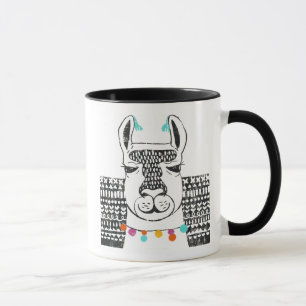 Party Llama - Porträtt Mugg