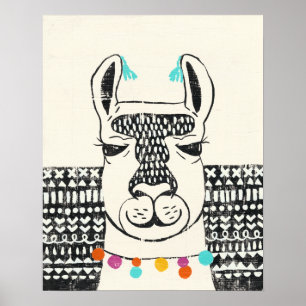 Party Llama - Porträtt Poster
