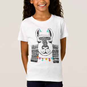 Party Llama - Porträtt T Shirt