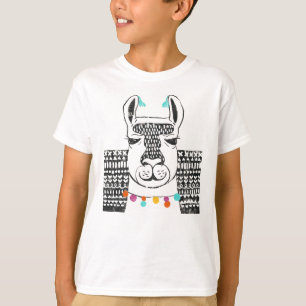 Party Llama - Porträtt T Shirt