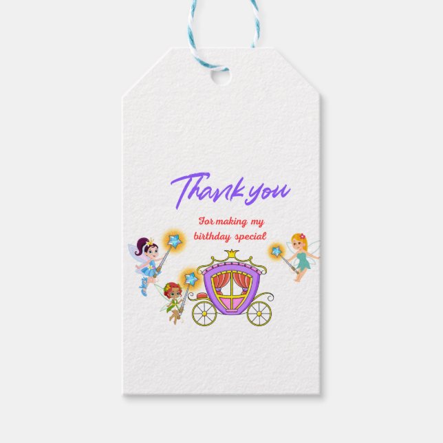 Party, märkre presentetikett (Framsidan)