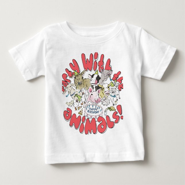 PARTY MED DJUREN TEE SHIRT (Framsida)