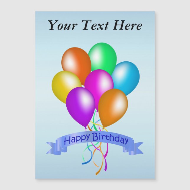 Party med färgstarka Grattis på födelsedagen-bubbl (Framsida)