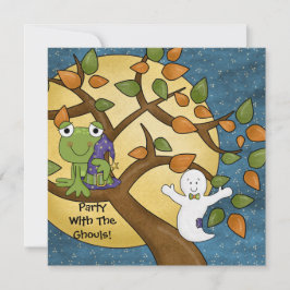 Party med Ghouls Halloween-inbjudan Inbjudningar