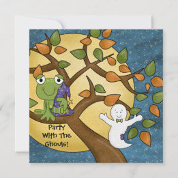 Party med Ghouls Halloween-inbjudan Inbjudningar