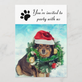 Party med USA Hund - inbjudan till Julfest