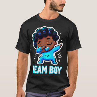 Party-meddelande om Gender för Team Boy Baby T Shirt
