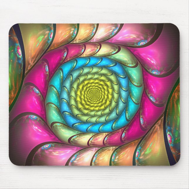 Party Melt Colorful Abstrakt Spiral Musmatta (Framsidan)