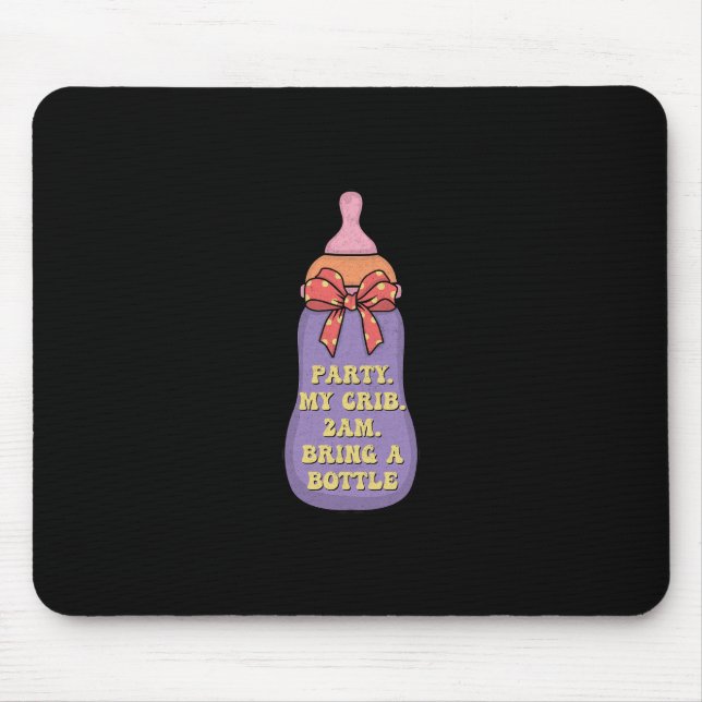 Party, min crib 2 000 tar med dig flaska musmatta (Framsidan)