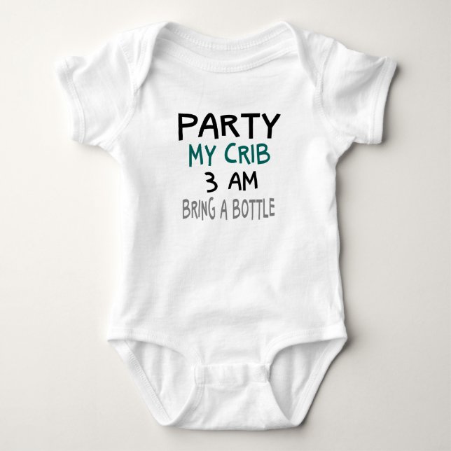 Party Mitt brott Baby One Biet Tee Shirt (Framsida)