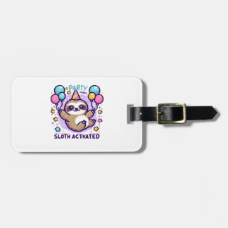 Party Mode Sloth Activated Birthday Balloon Sloth  Bagagebricka